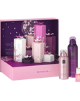 Zestaw Podarunkowy Rituals The Ritual of Yozakura prezent biznesowy XL z kosmetykami w różowo-fioletowym opakowaniu