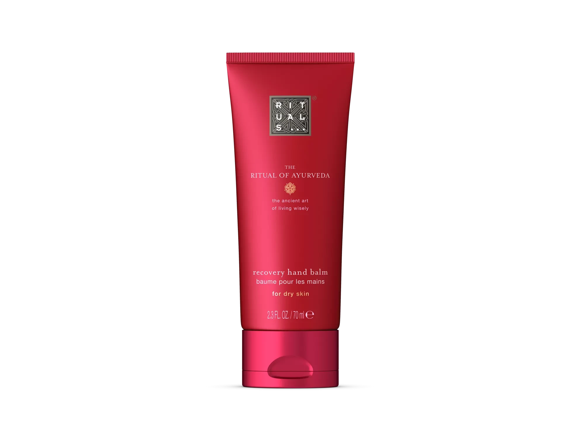 Rituals balsam do rąk w czerwonej tubce z serii The Ritual of Ayurveda do skóry suchej