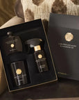 Zestaw podarunkowy kosmetyki Rituals dla firm z kolekcji Precious Amber w eleganckim czarnym opakowaniu
