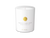 Świeca zapachowa green cardamom Rituals w białym szklanym pojemniku z złotym logo