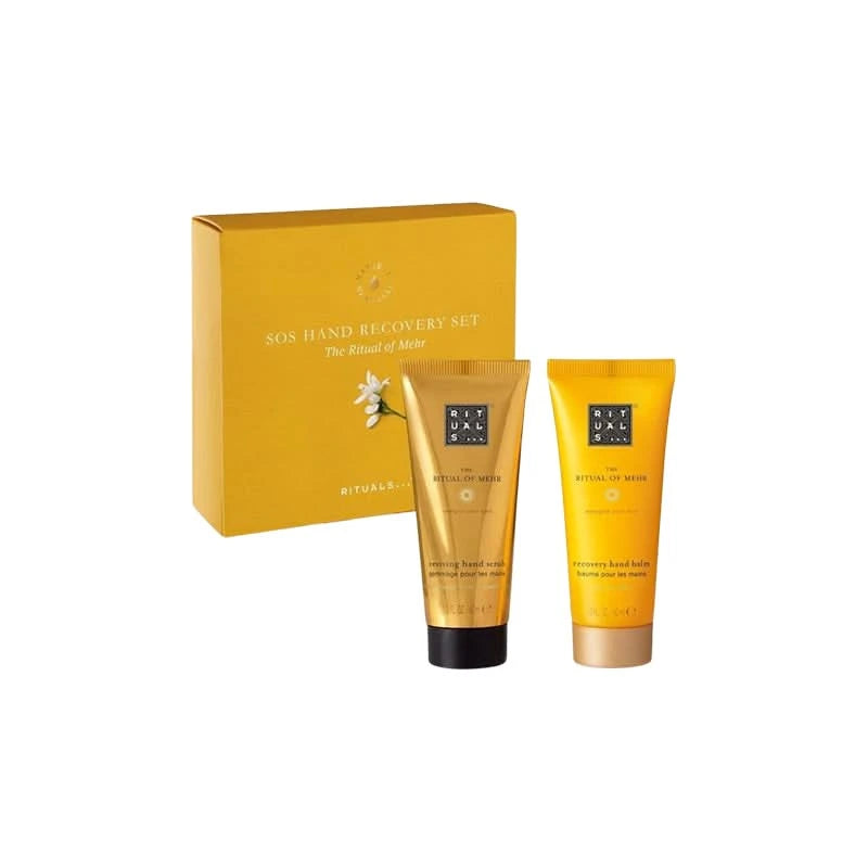 Rituals zestaw do rąk prezentowy z kremem i balsamem w żółtym opakowaniu