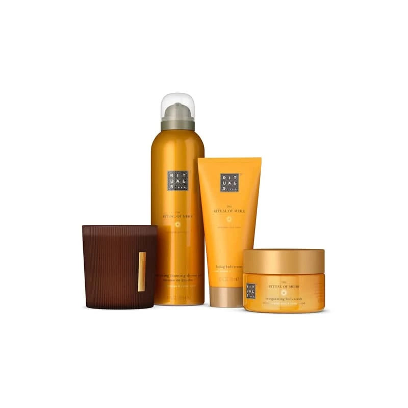 Zestaw prezentowy Rituals Mehr dla firm z kosmetykami do pielęgnacji ciała i świecą zapachową