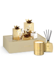 Zestaw prezentowy Rituals Winter Garden z pachnącą świecą i dyfuzorem w złotym opakowaniu