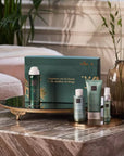 Zestaw podarunkowy THE RITUAL OF JING SMALL GIFT SET od Rituals na marmurowym stole z dekoracją